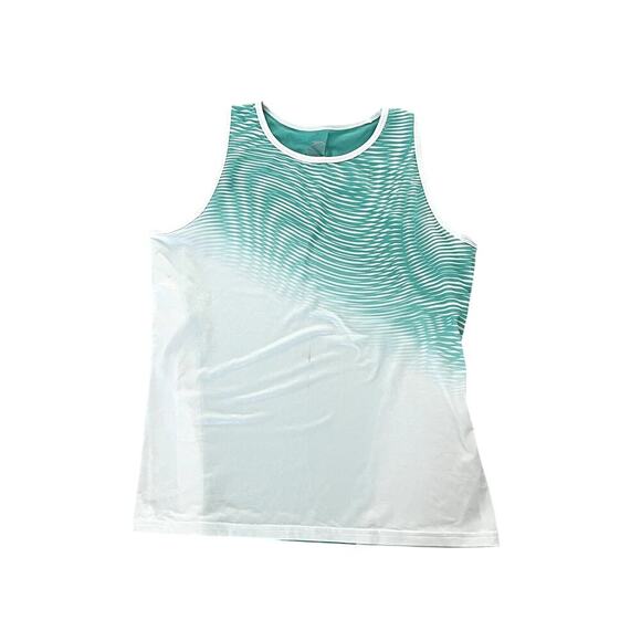 Slazenger tennis top size large, light blue and white colored - Picture 1 of 5